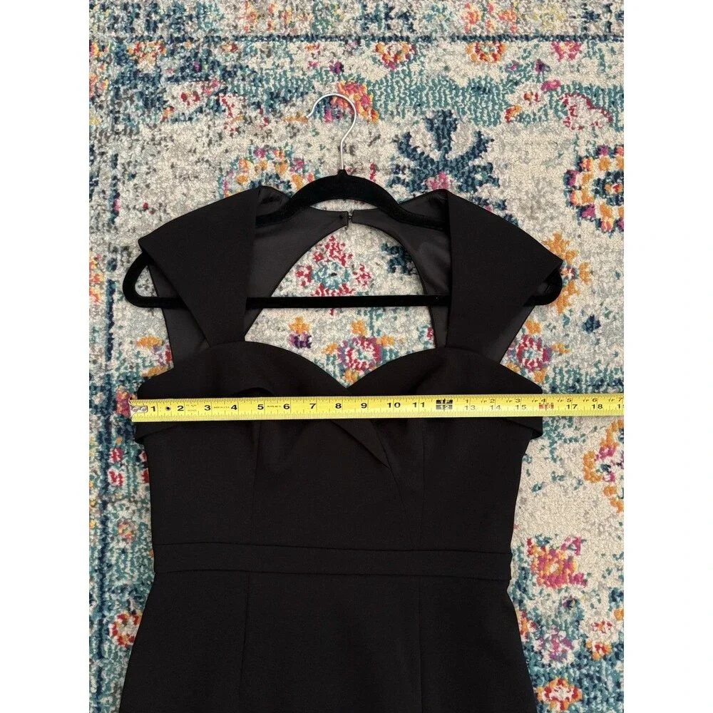 Aidan Mattox Sweetheart Neck Midi Sheath Dress in Black Women’s Size 4‎